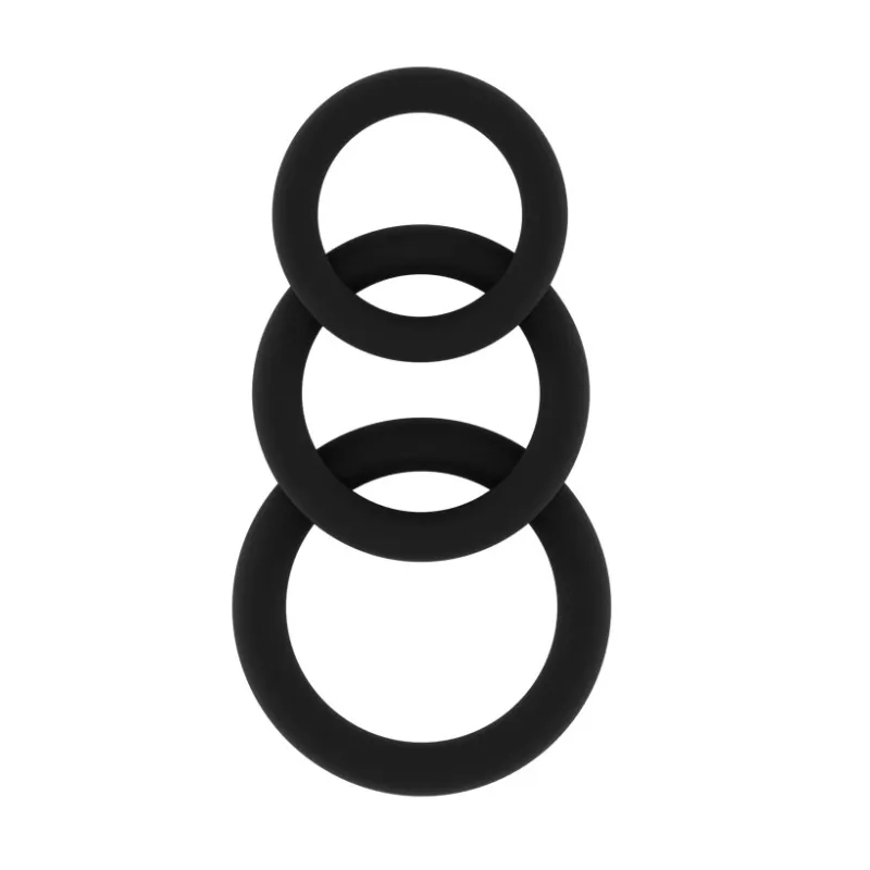 Sono Lot de 3 cockrings Sono N°25 Noirs